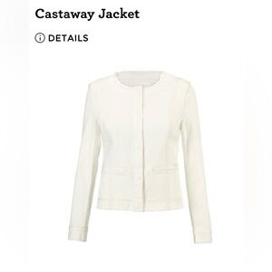 CAbi Castaway Jacket Style #5479 Women's White Jacket | Women's Sz SM